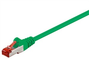CAT 6 kabel krosowy S/FTP (PiMF), zielony, 1 m