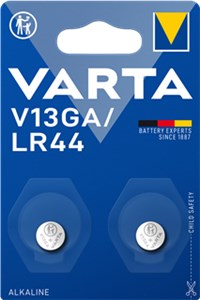 LR44 (V13GA) Pile, 2 pièces dans blister