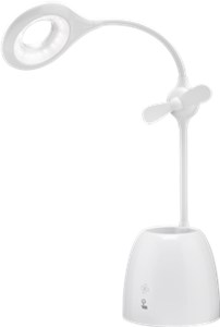 Lampe de Bureau LED Fan + Pen Box