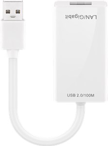 USB 2.0 Fast Ethernet Netzwerkkonverter, weiß