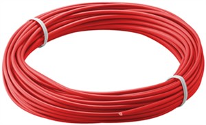 Filo di rame isolato, 10 m, rosso