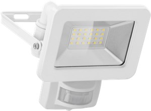 LED Outdoor Floodlight, 20 W, with Motion Sensor