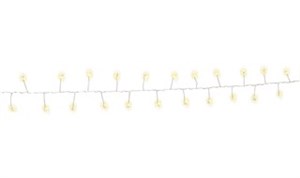 50er LED-Silberdraht-Cluster-Lichterkette