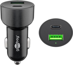 Doppio caricatore veloce da auto USB-C™ PD (Power Delivery) (48 W)