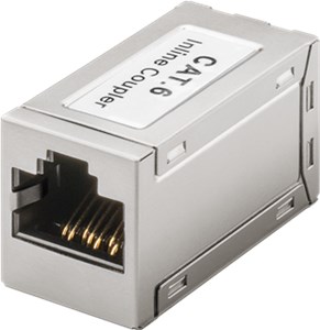 RJ45 Modularkupplung/Verbinder, CAT 6, Vollmetallgehäuse