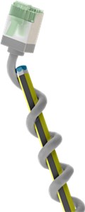 Ultraflexibles CAT 8.1 Patchkabel, slim, U/FTP, grau