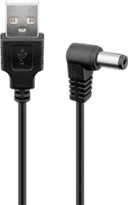 Cavo USB a DC 5,5 x 2,5 mm, 0,5 m