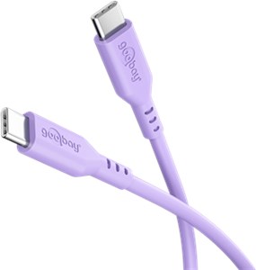 USB-C™ Silicone Cable, 1.5 m, purple