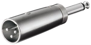 Adattatore XLR, jack AUX da 6,35 mm spina mono a spina XLR