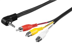 Adapterkabel, Composite Audio Video zu 3,5 mm