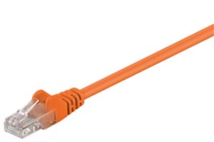 CAT 5e cavo patch, U/UTP, arancione, 1 m