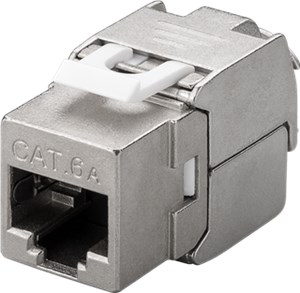 Moduł Keystone RJ45 CAT 6A, STP, 500 MHz, slim-line