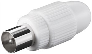 Coaxial Plug with Screw Fixing