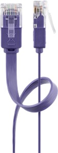 CAT 6 cavo patch piatto U/UTP, viola