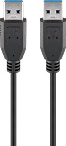 Kabel USB 3.0 Superspeed, Czarny