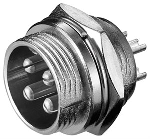 Mikrofon-Einbaustecker, 4 Pin