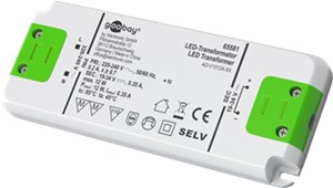 LED-Konstantstrom-Trafo 350 mA, 12 W, superflach