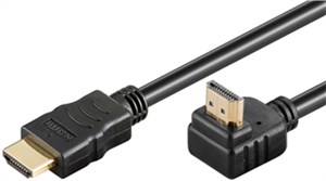 Przewód HDMI™ o dużej szybkości 90° transmisji z Ethernetem (4K@60Hz)