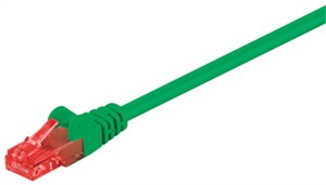 CAT 6 cavo patch, U/UTP, verde