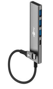 Slim 4-Port Hub USB, USB-C™ vers USB-C™/USB-A, 5 Gbit/s