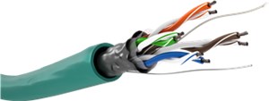 CAT 5e Netzwerkkabel, F/UTP, 100 m, Grün
