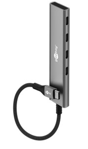 Slim 4-Port Hub USB, USB-C™ vers USB-C™, 5 Gbit/s
