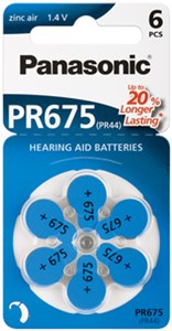 V675/PR44 (PR675) Batterie, 6 Stk. im Blister