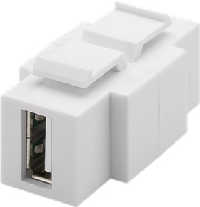 Keystone USB Module, Equipped for Two-Way Installation