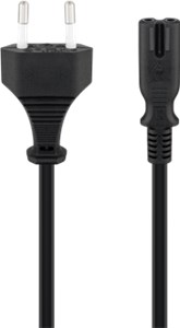 Cavo di connessione Euro plug, 1,5 m, nero