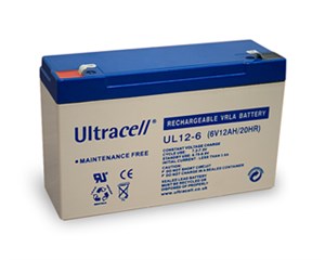 Batterie au plomb 6 V, 12 Ah (UL12-6)