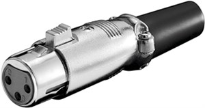 Mikrofonkupplung, XLR-Buchse (3-Pin)