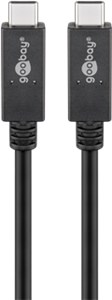 Câble USB-C™, USB 3.2 Gen 2x2, USB-PD, 5A, 1 m, Noir