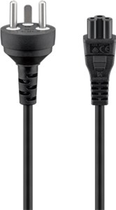 Mains Connection Cable Denmark, 2 m, Black