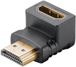 HDMI™-Winkeladapter 270° vertikal, 8K @ 60 Hz, vergoldet