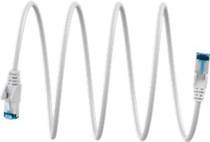 Ultraflexibles CAT 6A Patchkabel S/FTP (PiMF), weiß