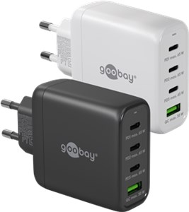 USB-C™ PD GaN Multiport-Schnellladegerät (68 W) schwarz