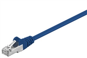 CAT 5e Câble Patch, SF/UTP, bleu, 0,25 m