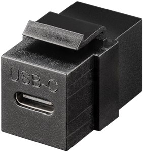 Module Keystone Connecteur USB-C™, USB 3.2 Gen 2 (10 Gbit/s), noir