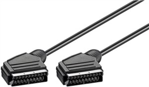 Scart-Verbindungskabel, vernickelt, ø mm