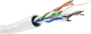 CAT 6 cavo di rete matassa, U/UTP, , bianco 