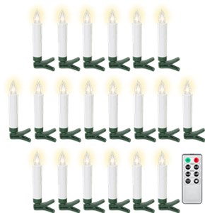 20 Wireless LED Christmas Tree Candles