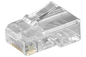 RJ45 Modular Plug for Flat Cables, 8-Pin