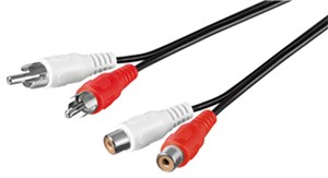 Stereo Extension Cable 2x RCA