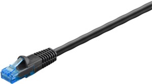CAT 6A/6A Outdoor-Patchkabel, U/UTP, schwarz