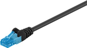 CAT 6A Patchkabel, U/UTP, schwarz