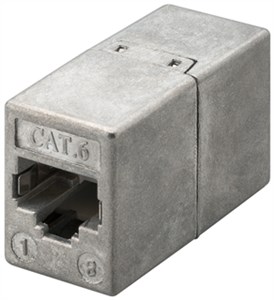 RJ45 Modularkupplung/Verbinder, CAT 6, Vollmetallgehäuse