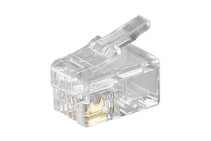 Connecteur RJ10 pour Câble Plat, 4 Broches