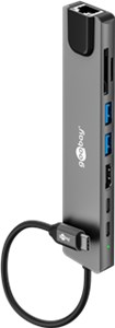 Slim 8-Port USB Hub with HDMI™ and RJ45, 5 Gbit/s