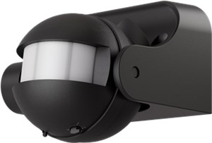 Rilevatore di movimento, inclinabile, nero