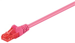 CAT 6 Patchkabel, U/UTP, magenta